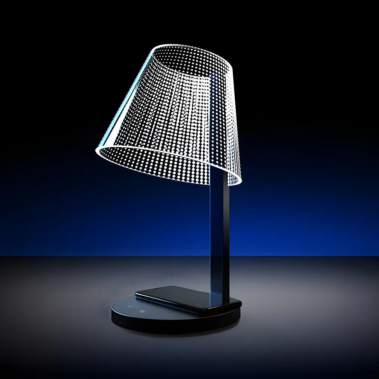 Lampe de table tactile unique en acrylique pour usage résidentiel