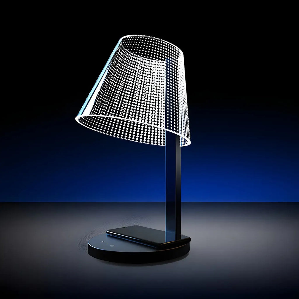 Lampe de table tactile unique en acrylique pour usage résidentiel
