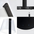 Lampe de table tactile unique en acrylique pour usage résidentiel