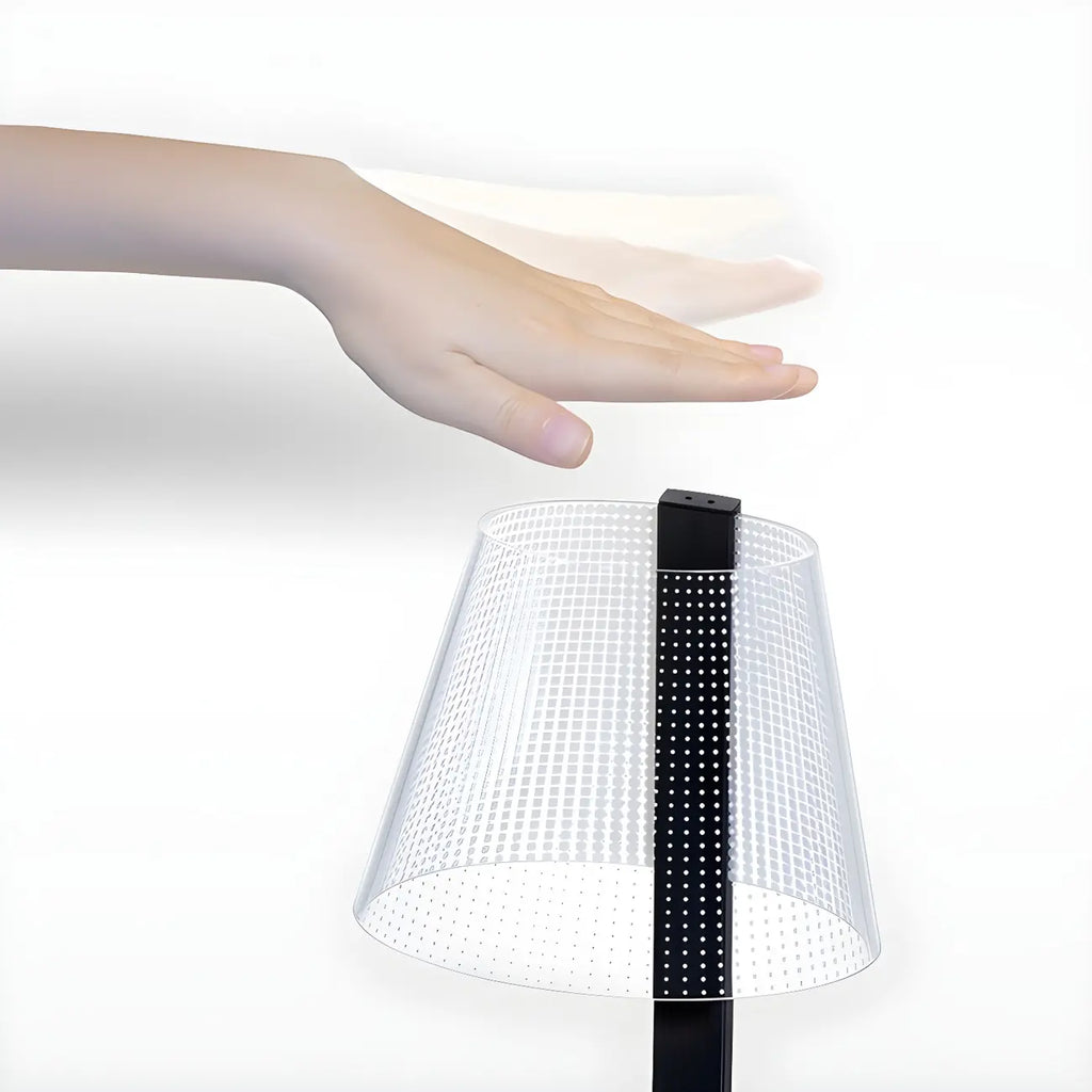 Lampe de table tactile unique en acrylique pour usage résidentiel