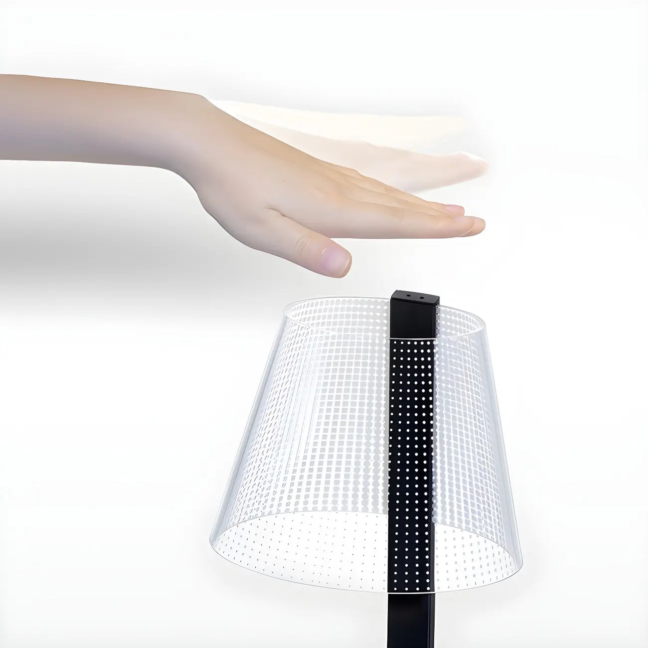 Lampe de table tactile unique en acrylique pour usage résidentiel