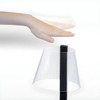 Lampe de table tactile unique en acrylique pour usage résidentiel