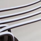 Plafonnier semi-encastré linéaire moderne avec abat-jour en gel de silice