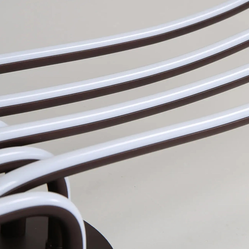 Plafonnier semi-encastré linéaire moderne avec abat-jour en gel de silice