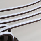 Plafonnier semi-encastré linéaire moderne avec abat-jour en gel de silice