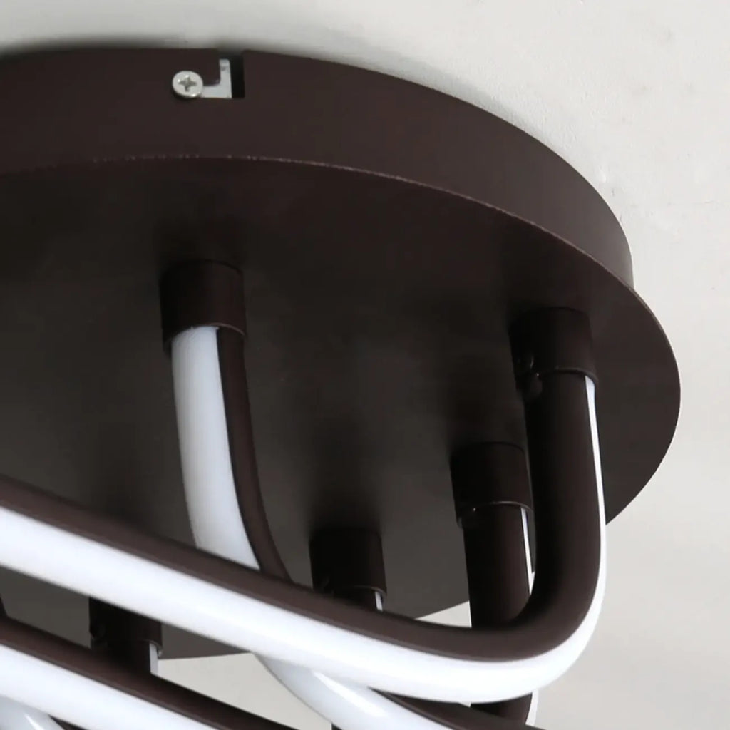 Plafonnier semi-encastré linéaire moderne avec abat-jour en gel de silice