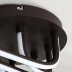 Plafonnier semi-encastré linéaire moderne avec abat-jour en gel de silice