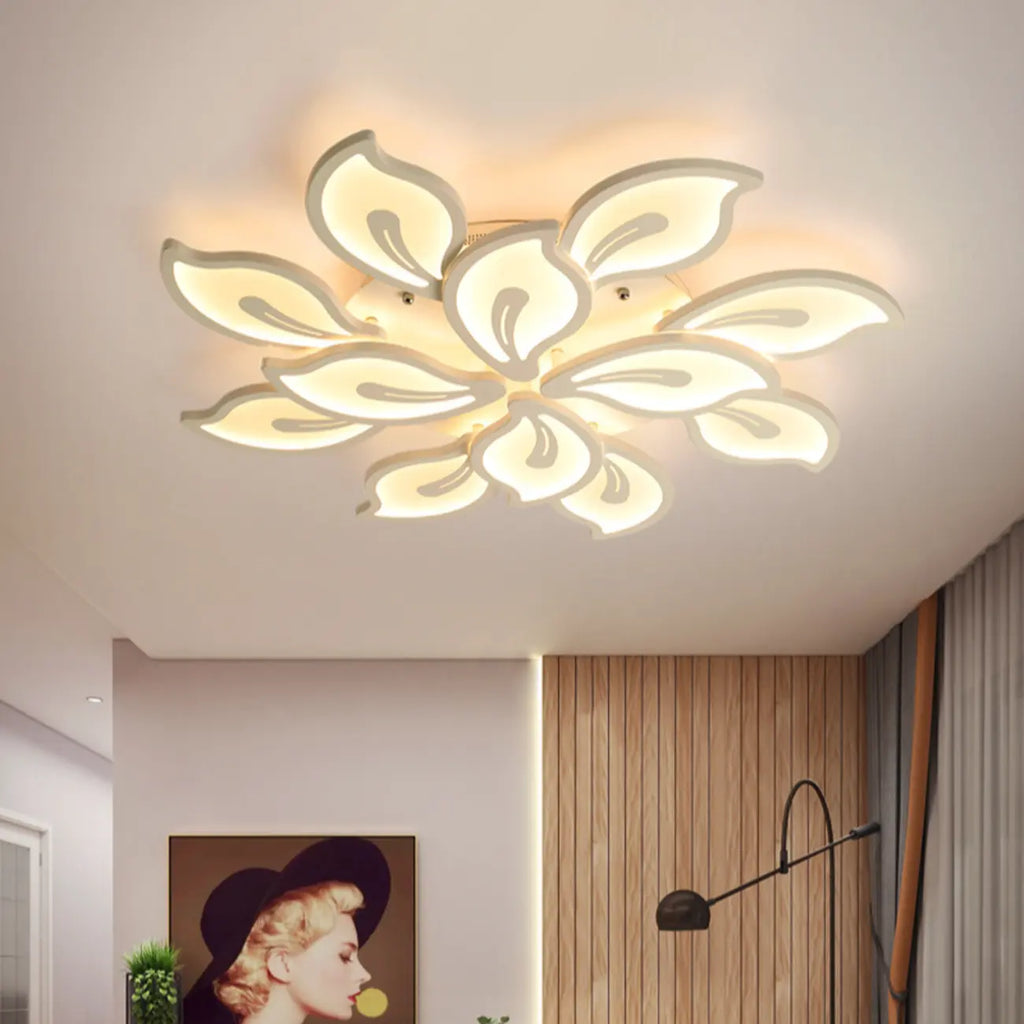 Plafonnier LED élégant encastré pour usage intérieur