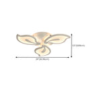 Plafonnier LED élégant encastré pour usage intérieur