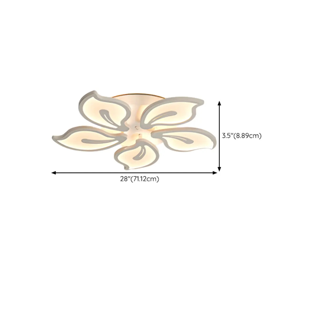 Plafonnier LED élégant encastré pour usage intérieur