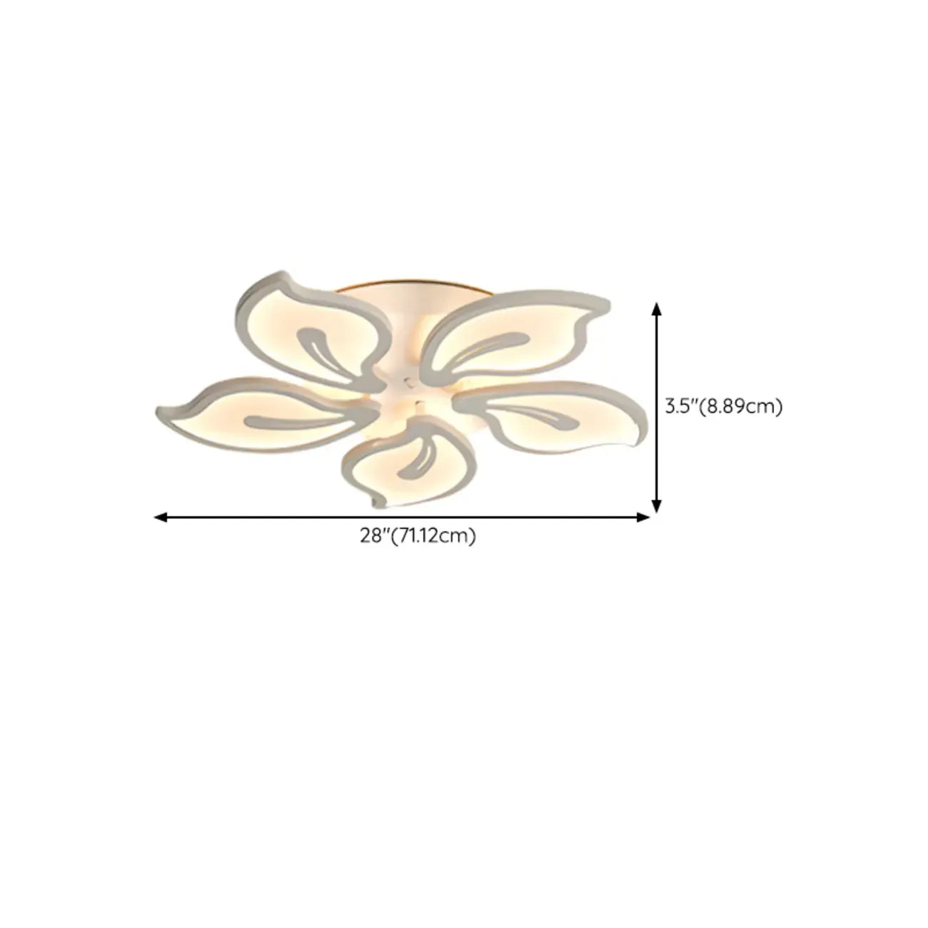 Plafonnier LED élégant encastré pour usage intérieur