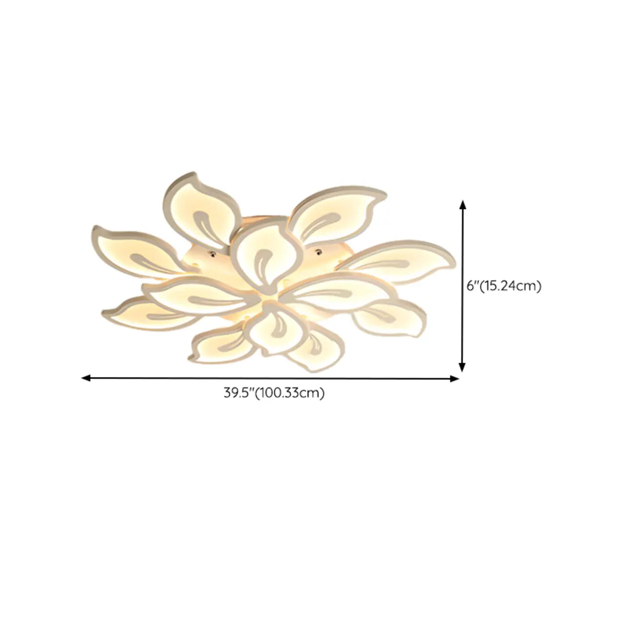 Plafonnier LED élégant encastré pour usage intérieur