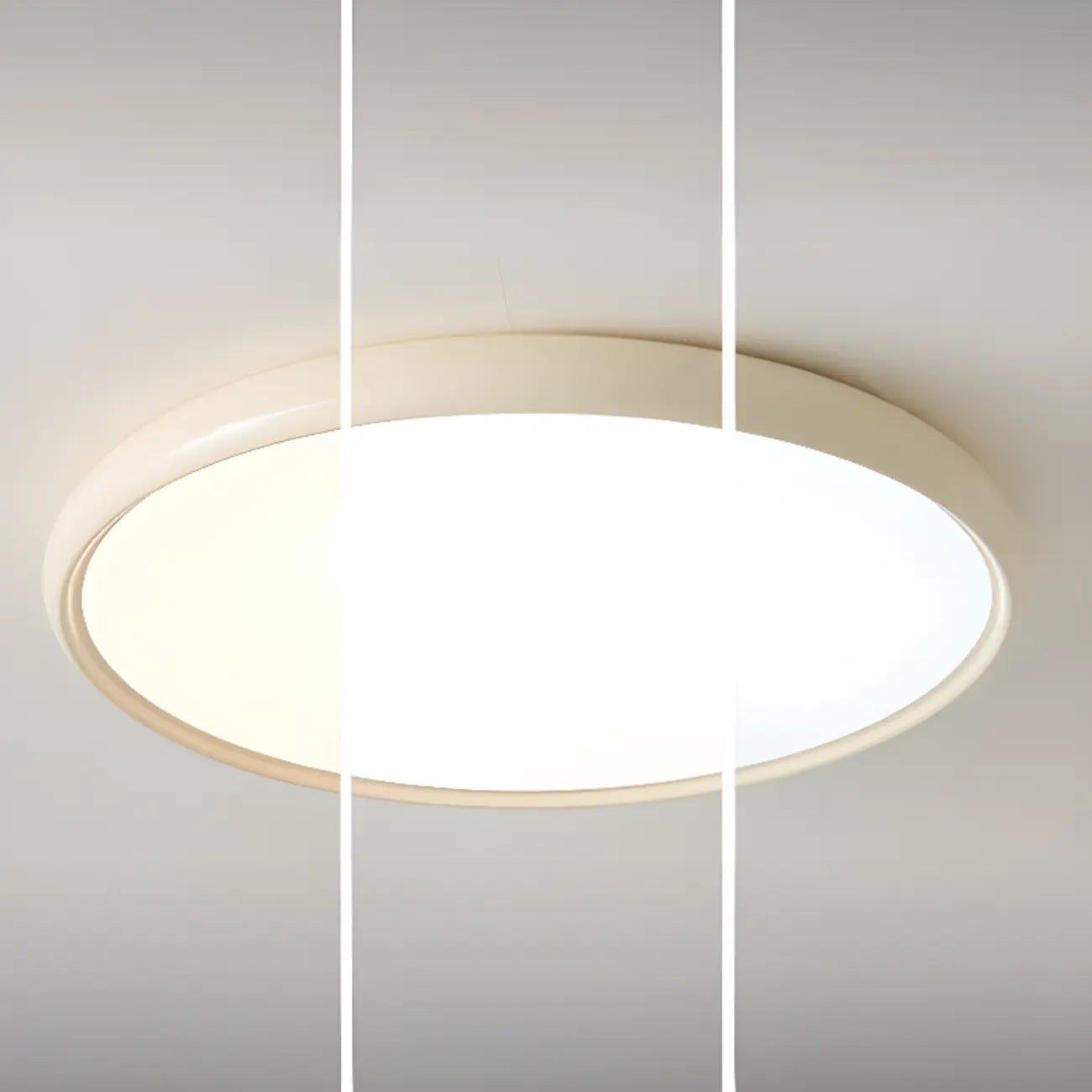 Plafonnier LED rond en acrylique à intensité variable pour usage résidentiel