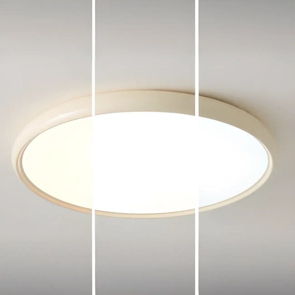 Plafonnier LED rond en acrylique à intensité variable pour usage résidentiel
