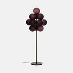 Lampadaire moderne en forme d'arbre avec abat-jour globe violet pour la décoration