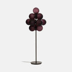 Lampadaire moderne en forme d'arbre avec abat-jour globe violet pour la décoration