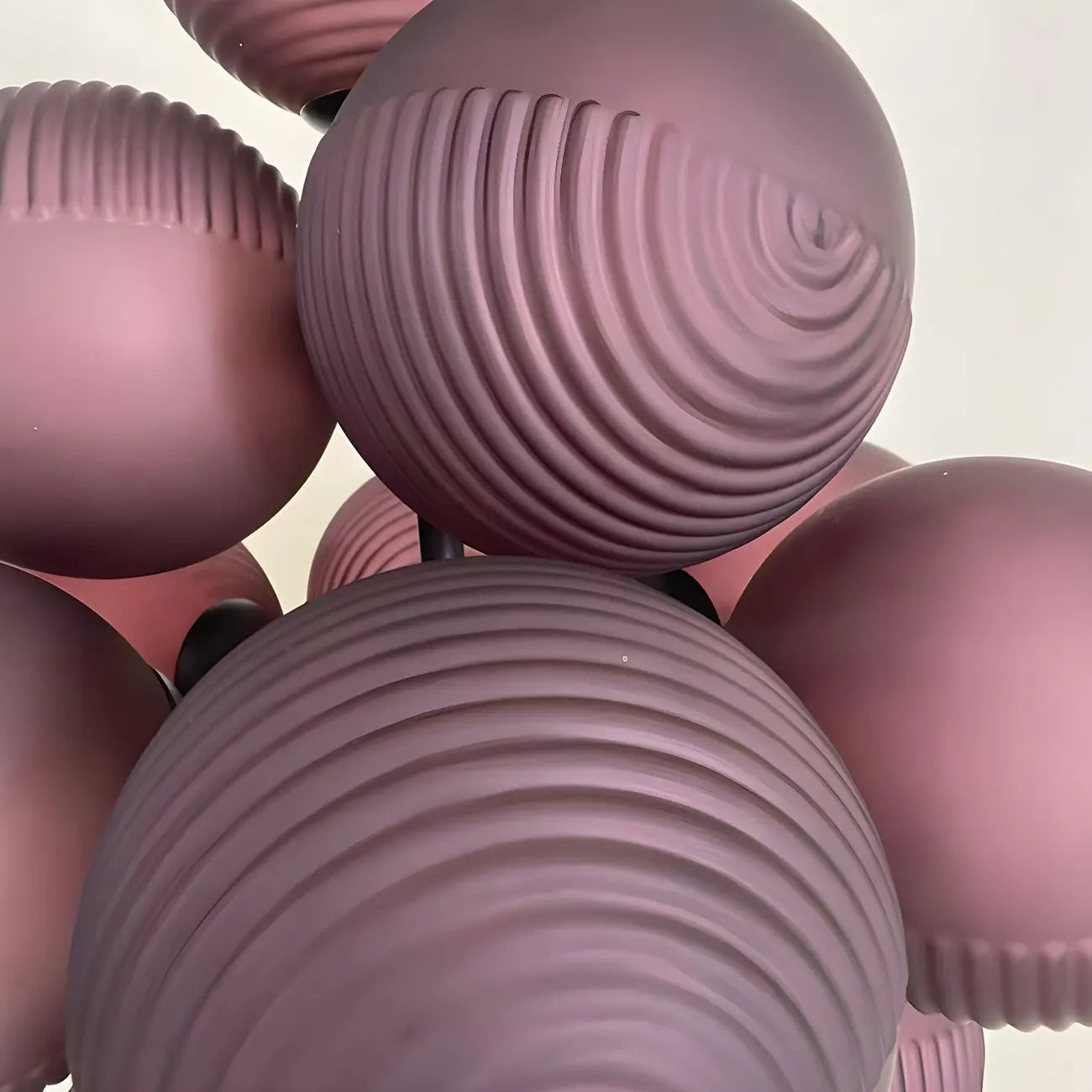 Lampadaire moderne en forme d'arbre avec abat-jour globe violet pour la décoration