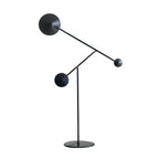 Lampadaire LED noir unique avec bras articulé pour salon