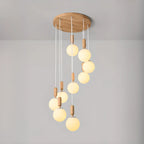 Suspension en verre opalin à longueur réglable