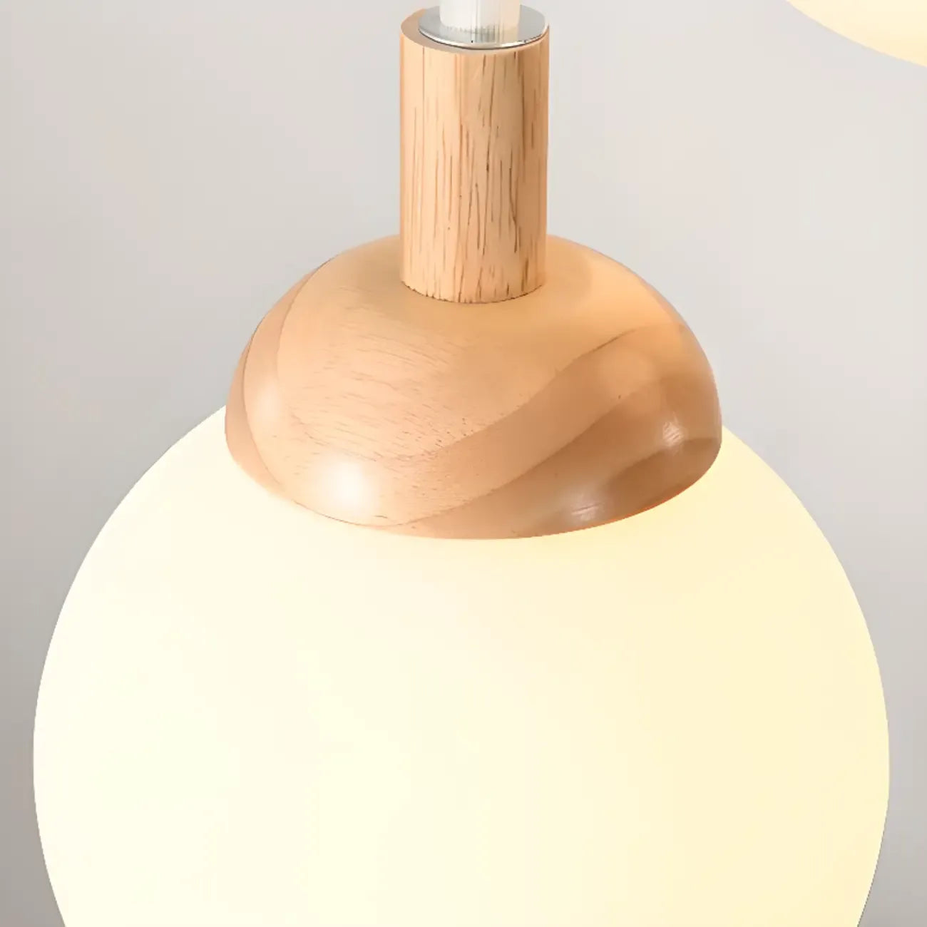 Suspension en verre opalin à longueur réglable