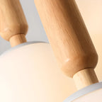 Suspension en verre opalin à longueur réglable