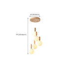 Suspension en verre opalin à longueur réglable