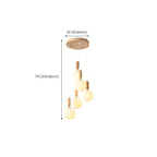 Suspension en verre opalin à longueur réglable