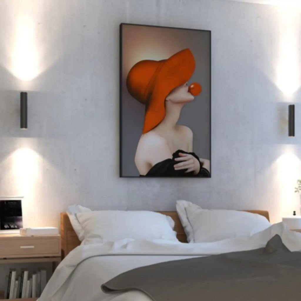 Applique murale moderne et minimaliste avec LED pour chambre à coucher