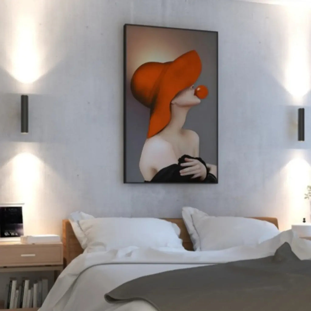 Applique murale moderne et minimaliste avec LED pour chambre à coucher