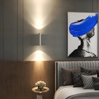 Applique murale moderne et minimaliste avec LED pour chambre à coucher