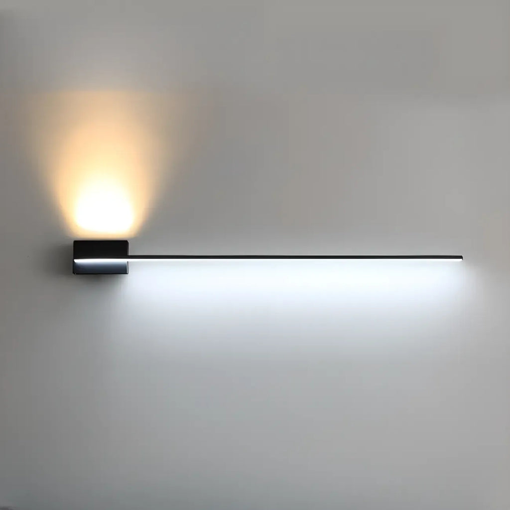 Applique murale LED moderne pour salle de bain avec barre mince