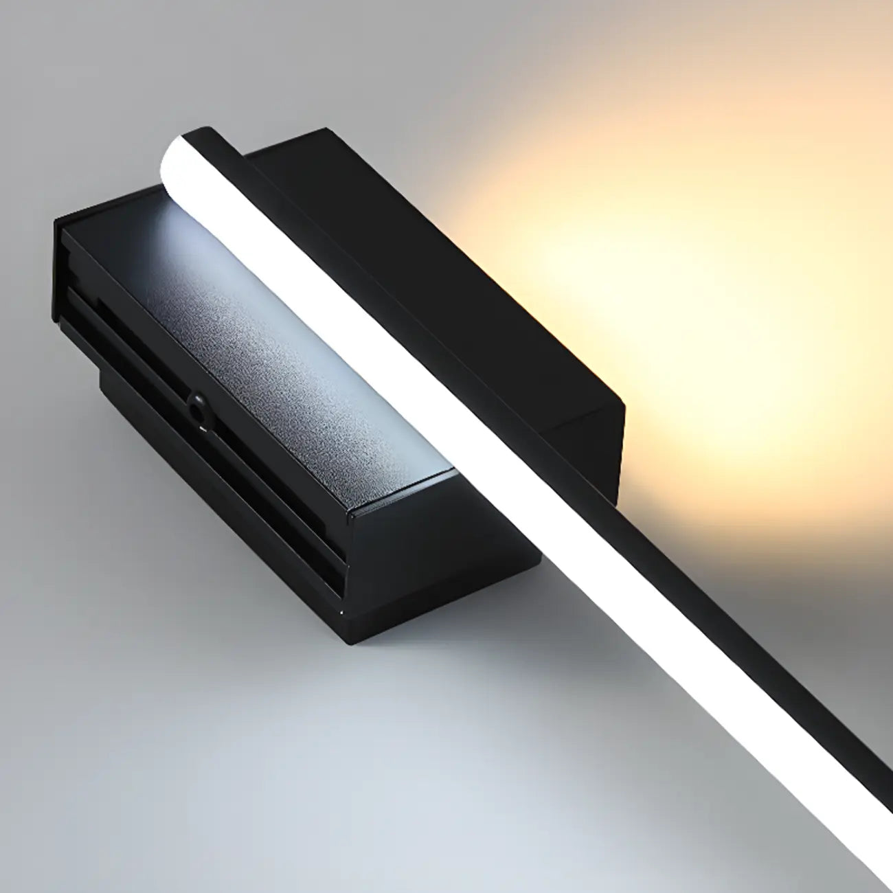 Applique murale LED moderne pour salle de bain avec barre mince