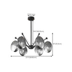 Lustres modernes réglables en métal gris argenté et métal gris