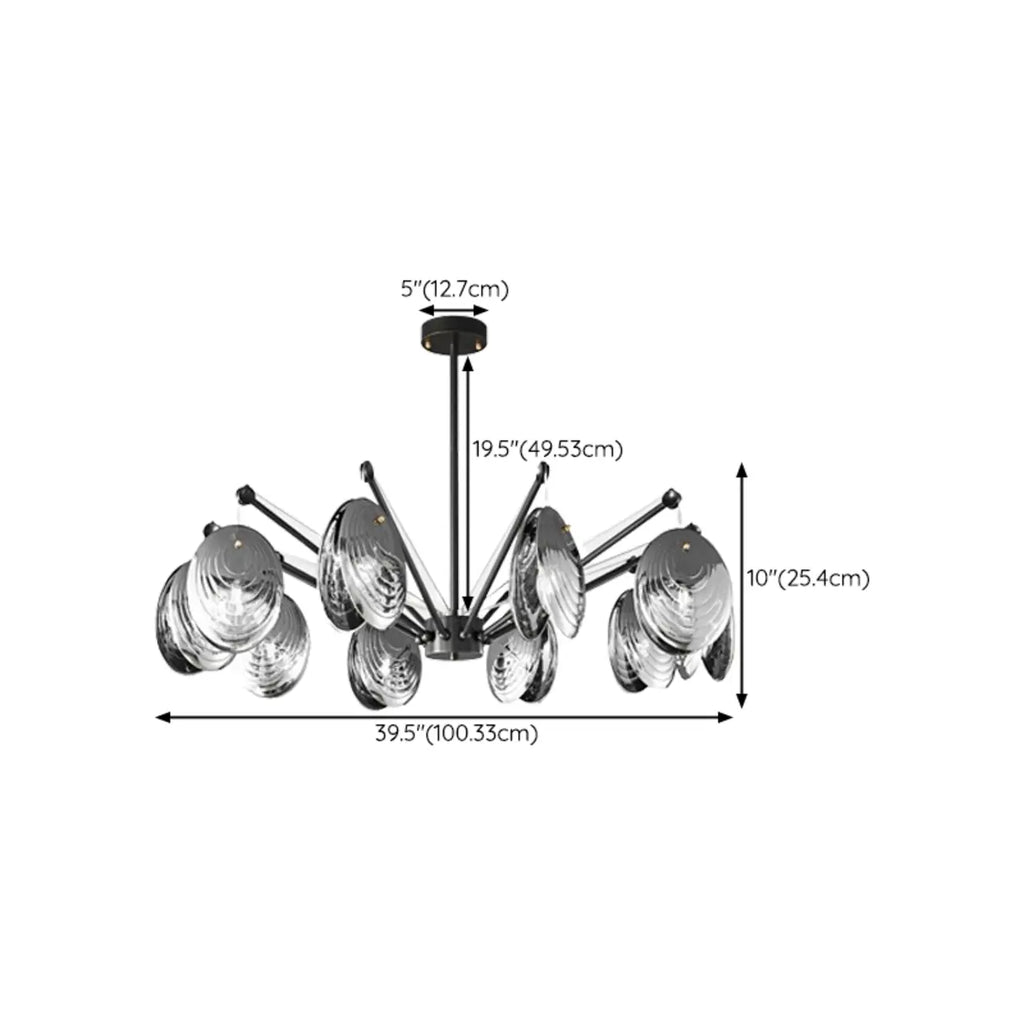 Lustres modernes réglables en métal gris argenté et métal gris
