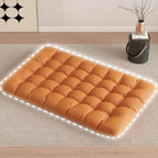 Fauteuil à bascule scandinave 2 places rembourré avec accoudoirs droits