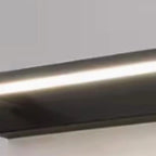 31,5 Appliques murales linéaires noires minimalistes pour salle de bain