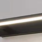 31,5 Appliques murales linéaires noires minimalistes pour salle de bain