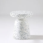 Table d'appoint ronde nordique mate pour petit canapé