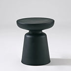 Table d'appoint ronde nordique mate pour petit canapé