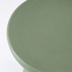 Table d'appoint ronde nordique mate pour petit canapé