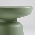 Table d'appoint ronde nordique mate pour petit canapé