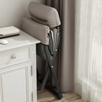 Fauteuil inclinable à bascule moderne en tissu pied-de-poule avec rangement