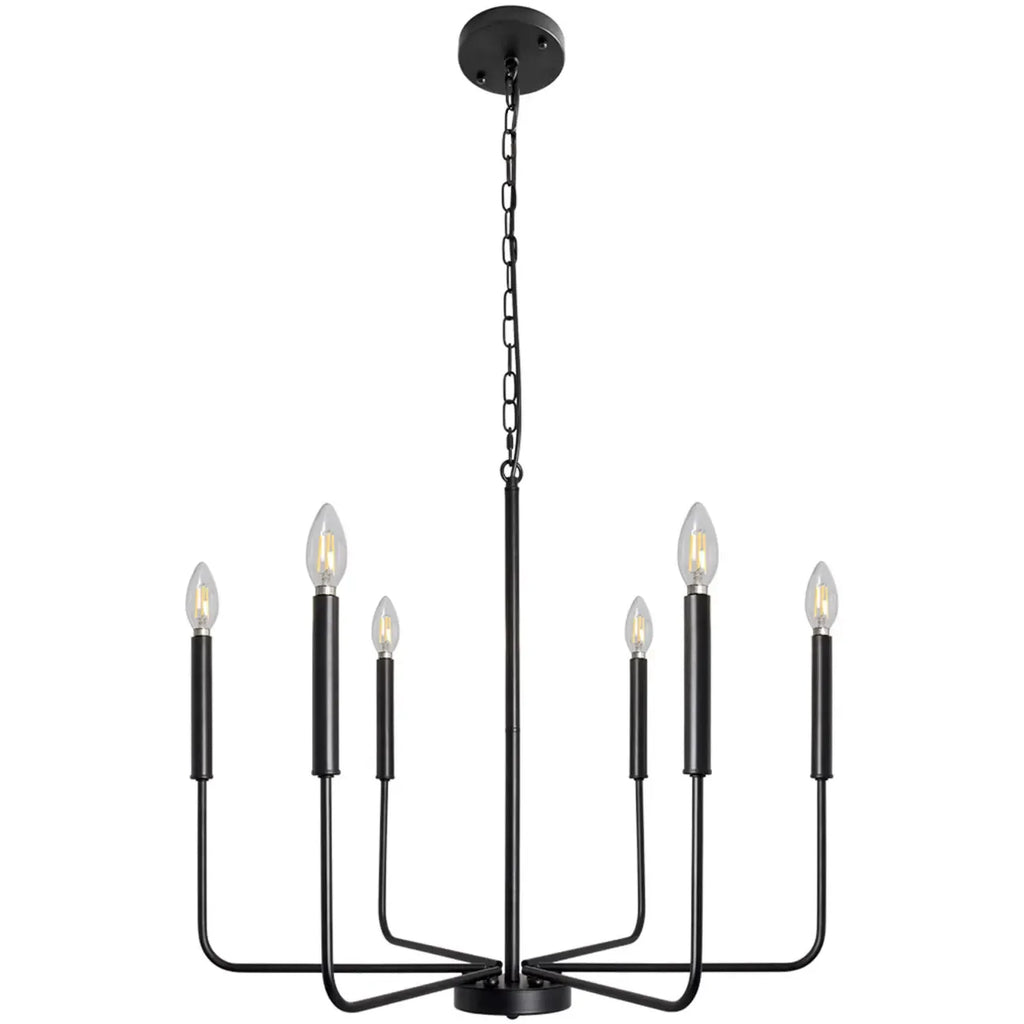 Lustres industriels noirs à hauteur réglable pour la maison