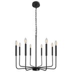 Lustres industriels noirs à hauteur réglable pour la maison