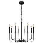 Lustres industriels noirs à hauteur réglable pour la maison