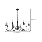 Lustres industriels noirs à hauteur réglable pour la maison