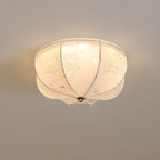 Plafonnier élégant en tissu en forme de tambour pour intérieur de maison