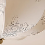 Plafonnier élégant en tissu en forme de tambour pour intérieur de maison