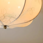 Plafonnier élégant en tissu en forme de tambour pour intérieur de maison