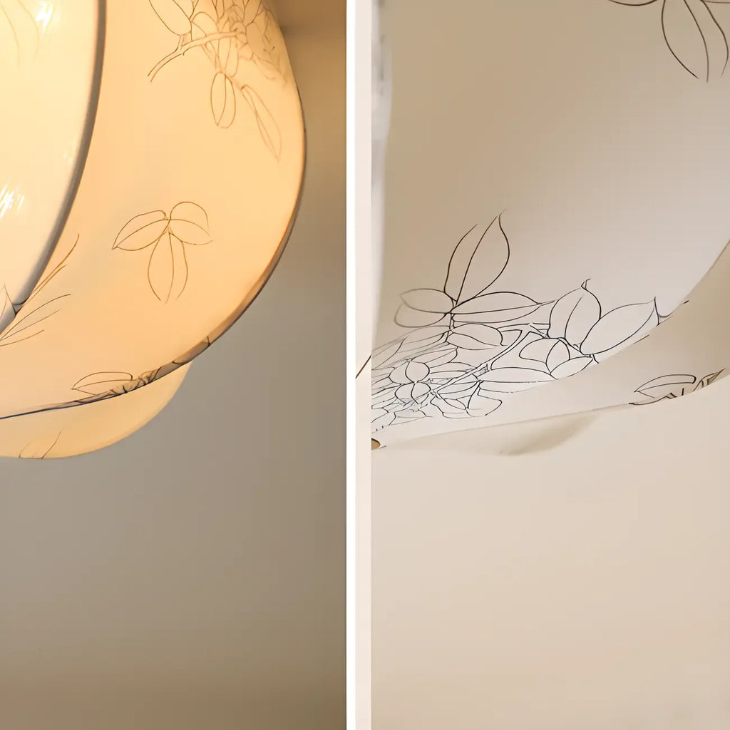 Plafonnier élégant en tissu en forme de tambour pour intérieur de maison